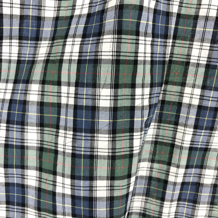 Ralph Lauren Classic Fit short sleeve button down check shirt for men, size L /eaa441440