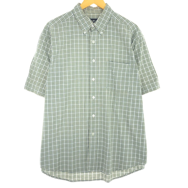 Eddie Bauer Short Sleeve Button Down Check Shirt Men's L /eaa441445