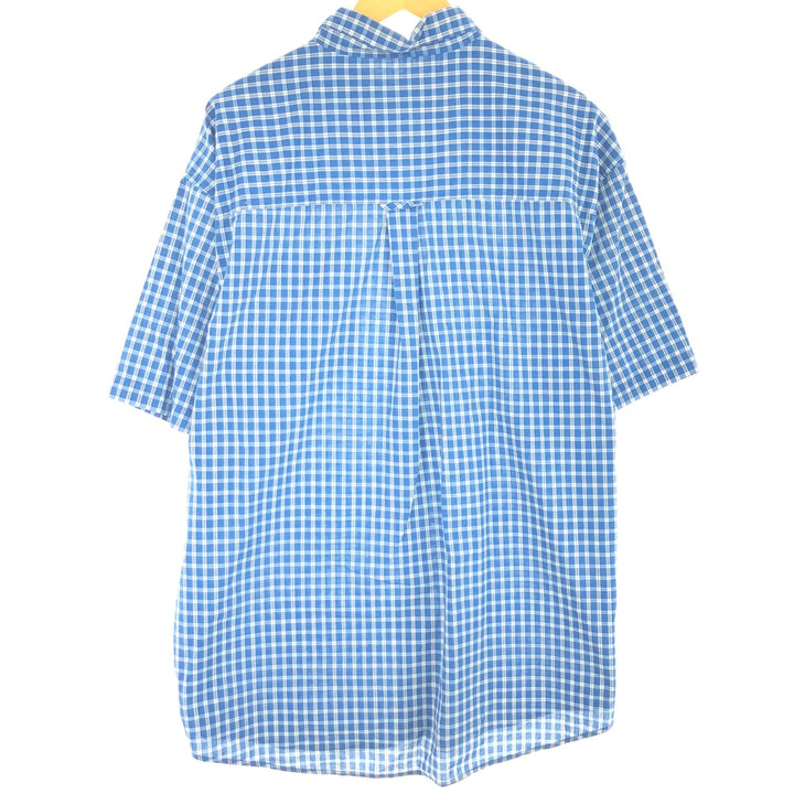 90'S Ralph Lauren CHAPS short sleeve button down check shirt men's XL vintage /eaa441454