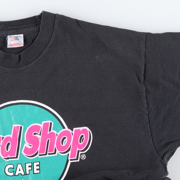 90'S Fruit of the Loom Hard Shop Cafe Advertising T-shirt Made in USA Men's XL Vintage /eaa441535