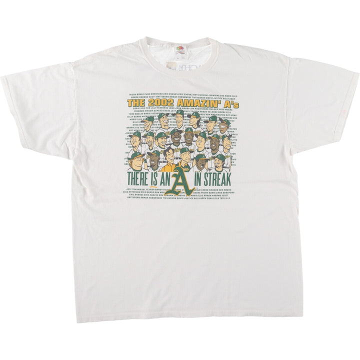 00'S Fruit of the Loom Oakland Athletics Sports T-Shirt Men's XL Vintage /eaa441549