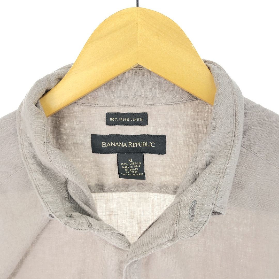 Banana Republic BANANA REPUBLIC Short Sleeve Linen Shirt Men's XL /eaa441564