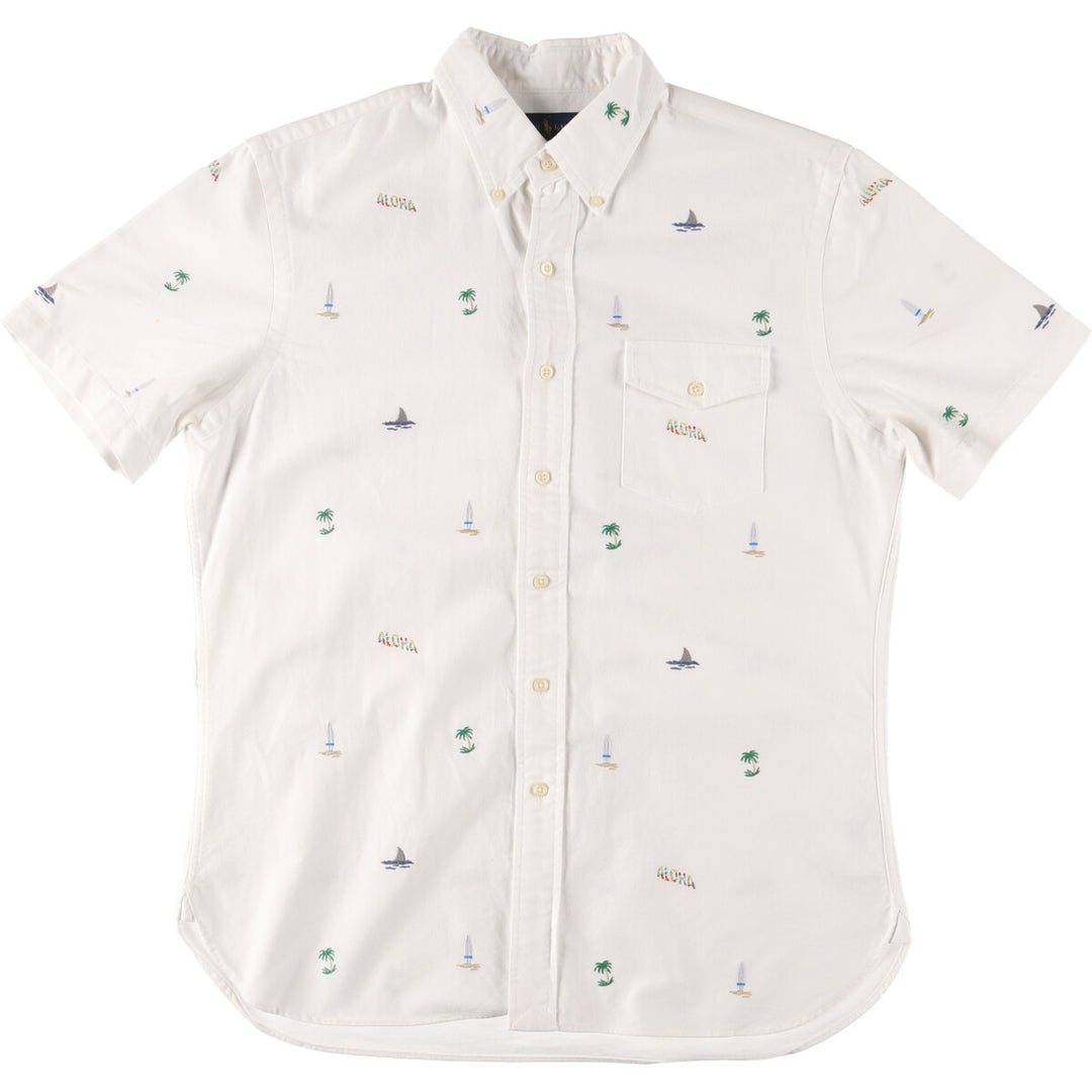 Ralph Lauren SLIM FIT Slim Fit All-Over Print Button-Down Hawaiian Aloha Shirt Men's L /eaa441641