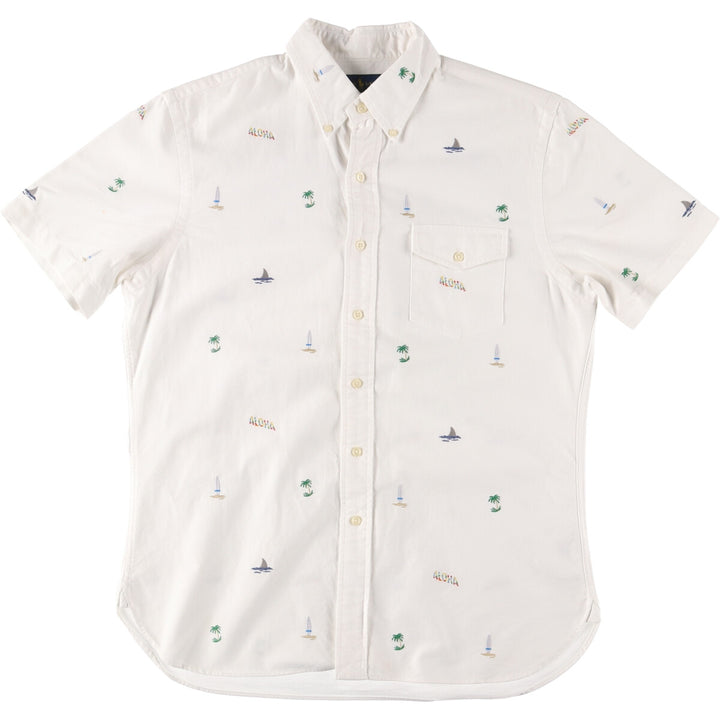 Ralph Lauren SLIM FIT Slim Fit All-Over Print Button-Down Hawaiian Aloha Shirt Men's L /eaa441641