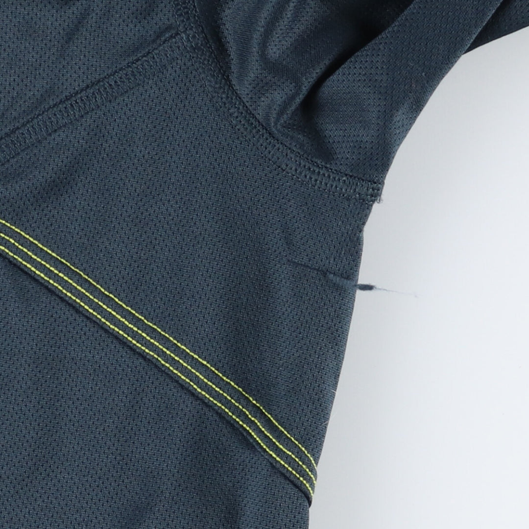 00'S adidas CLIMALITE Mesh Sports T-Shirt Men's M polyester navy blue type Vintage Second Hand