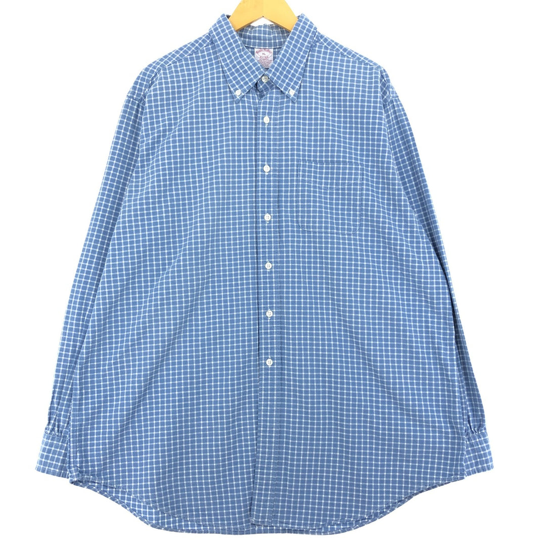 Brooks Brothers Est.1818 Long Sleeve Button-Down Check Shirt Made in USA Men's XL /eaa441833