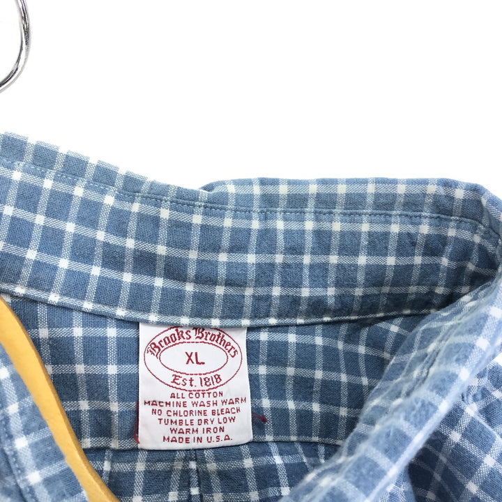 Brooks Brothers Est.1818 Long Sleeve Button-Down Check Shirt Made in USA Men's XL /eaa441833