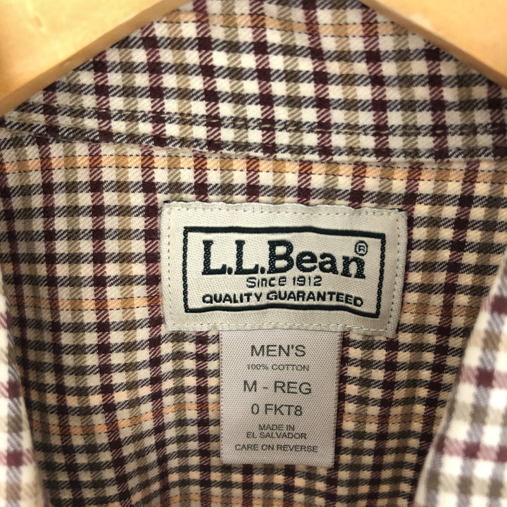 00'S LLBean Long Sleeve Button-Down Check Shirt Men's M /eaa441883