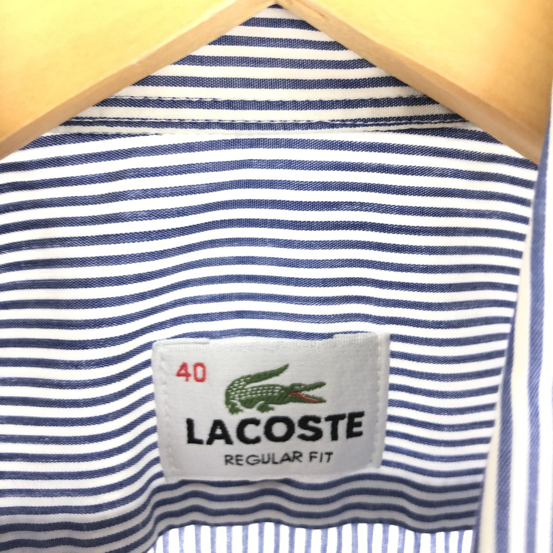 Lacoste LACOSTE REGULAR FIT long sleeve button down striped shirt Men's L /eaa441890