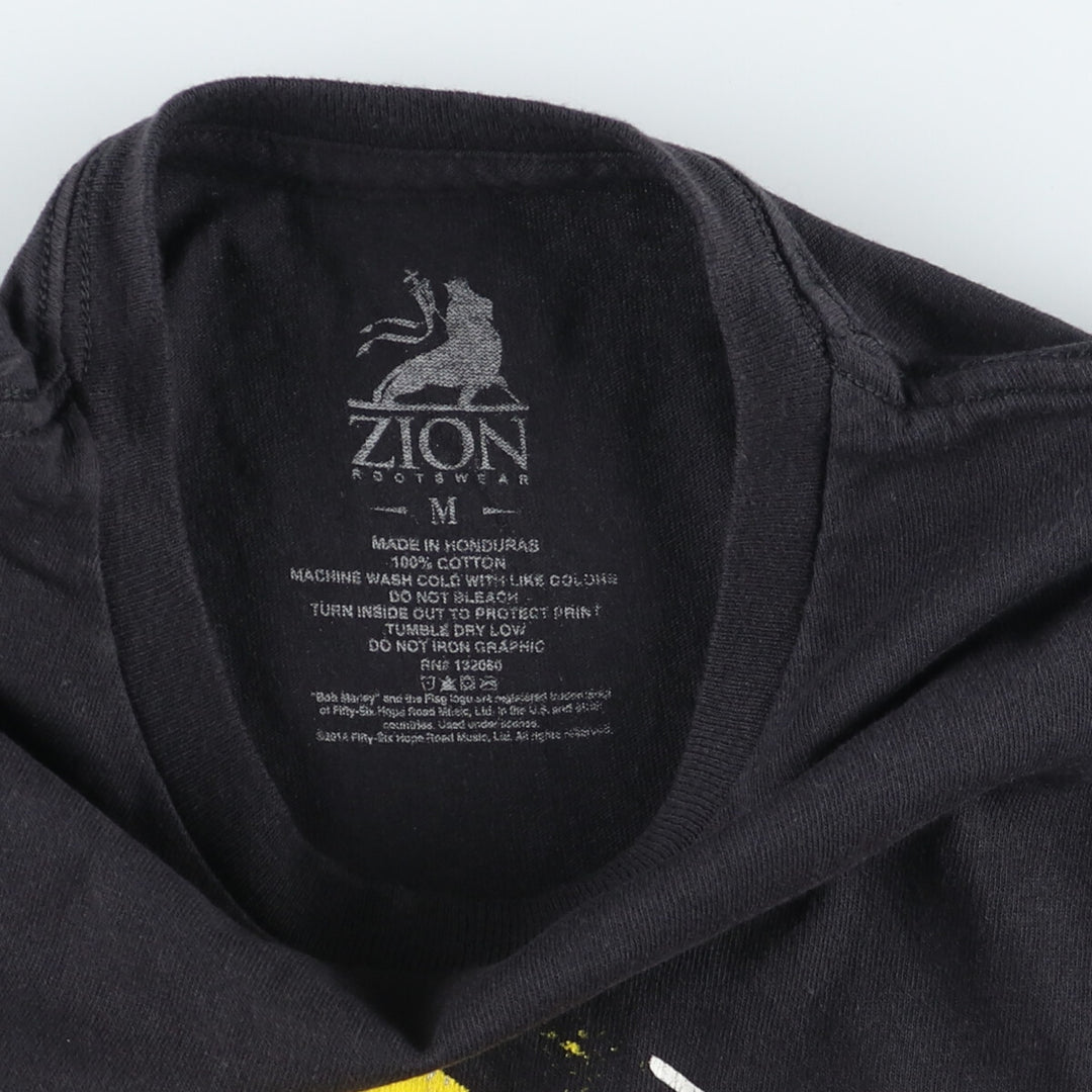ZION BOB MARLEY Bob Marley Band T-shirt Band T Men's M /eaa442017