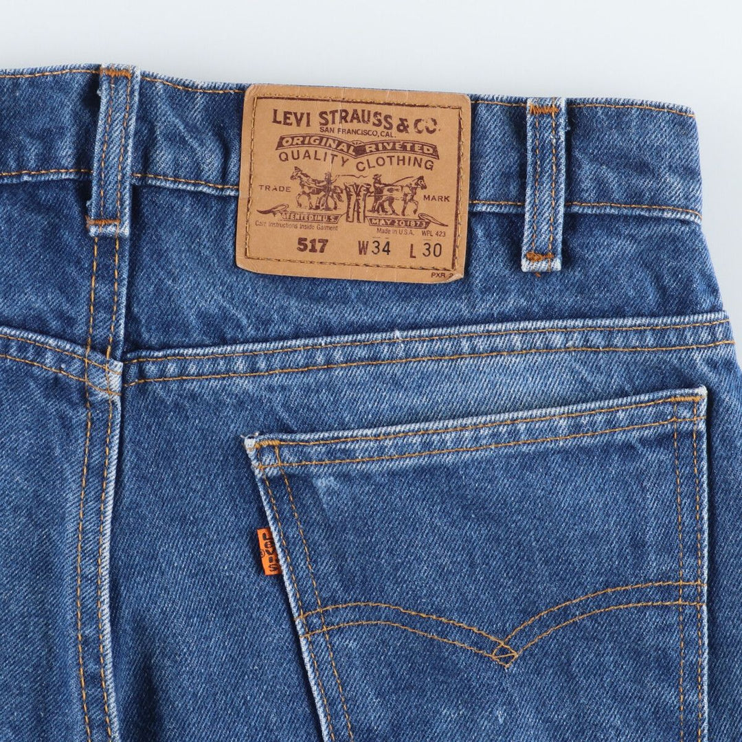 90'S Levi's 20517-0217 Orange Tab Bootcut Denim Pants Made in USA Men's W34 Vintage /eaa442031