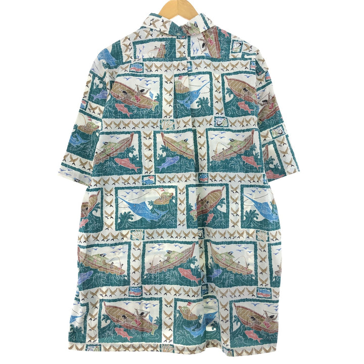 Reyn Spooner Deitrich Bullets NFL PRO BOWL Button-down Pullover Aloha Shirt Made in Hawaii Men's XXL /eaa442048