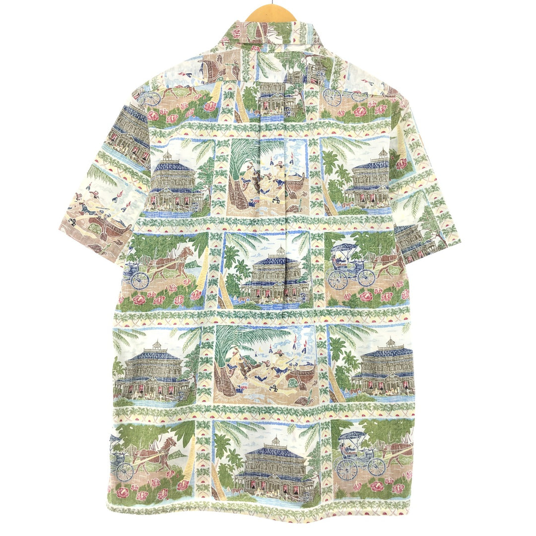 Reyn Spooner Deitrich Bullets All-over Print Button-Down Hawaiian Aloha Shirt, Made in Hawaii, Men's S /eaa442052