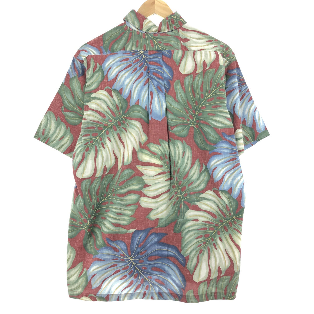 90'S Reyn Spooner Swimsuit Tag All-Over Print Pullover Button-Down Hawaiian Aloha Shirt Made in Hawaii Men's L /eaa442057