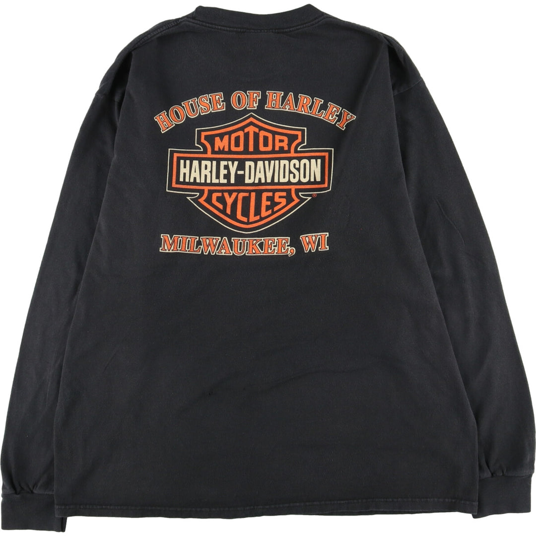 00'S Harley-Davidson Long T-shirt Men's XL /eaa442080