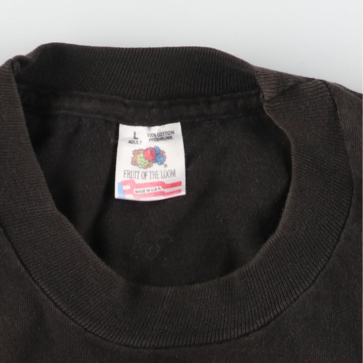 90'S Fruit of the Loom printed T-shirt, made in the USA, men's L, vintage /eaa442183