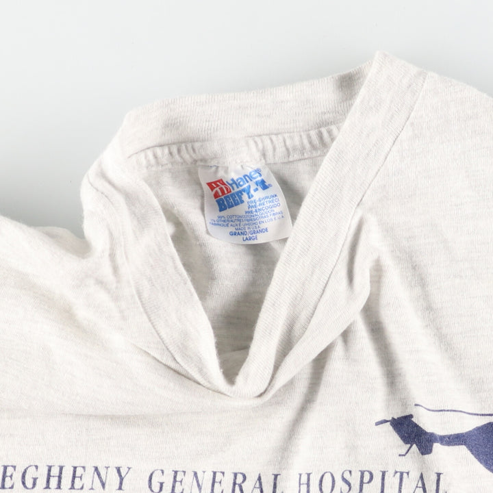 90'S Hanes Advertising T-shirt Made in USA Men's L Vintage /eaa442194