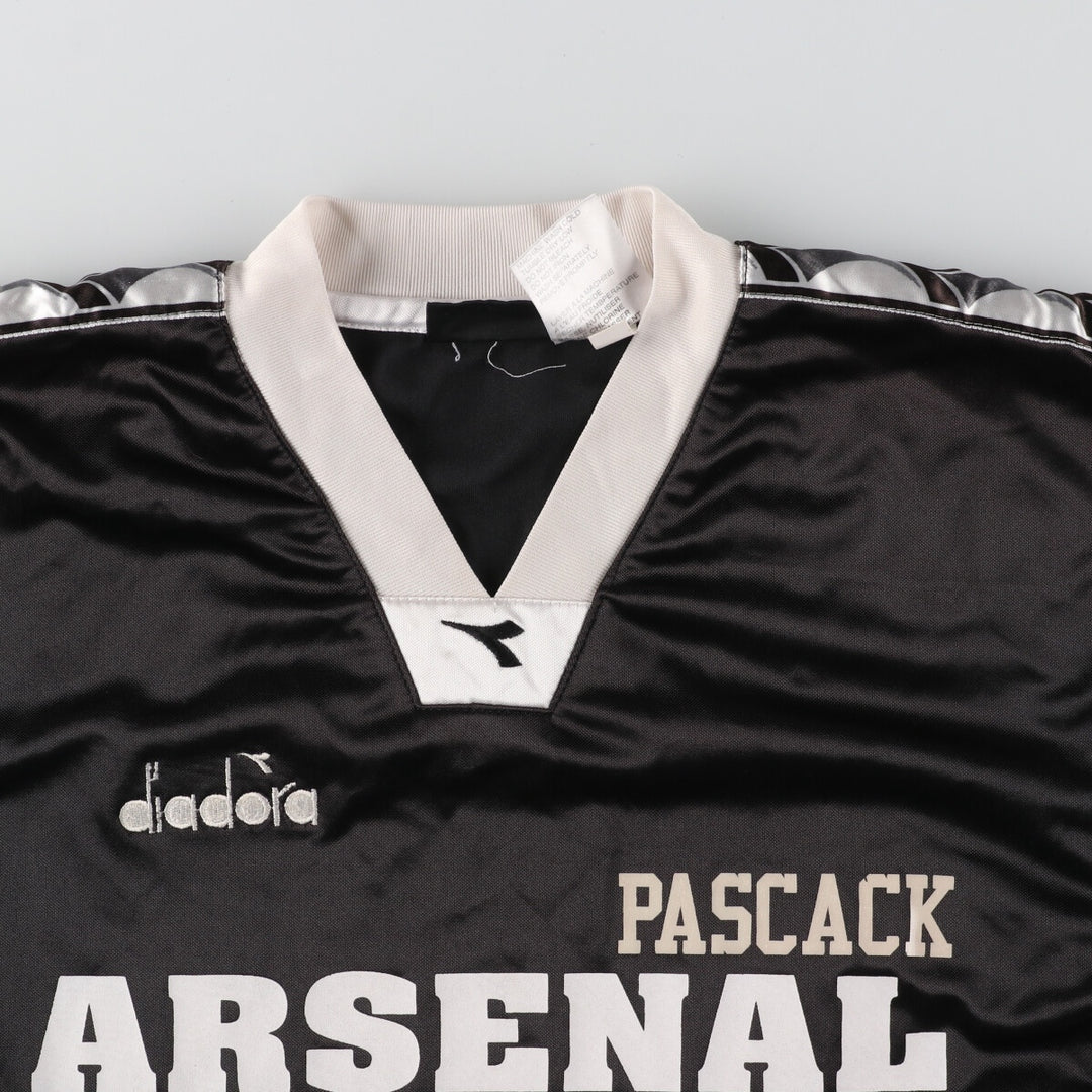 DIADORA ARSENAL Arsenal FC V-neck soccer uniform game shirt Men's S /eaa442234