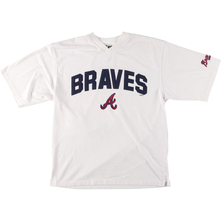 Lee MLB ATLANTA BRAVES V-neck logo T-shirt Men's L /eaa442291