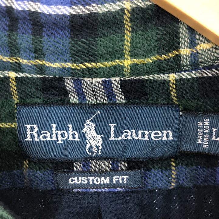 Ralph Lauren Ralph Lauren CUSTOM FIT long sleeve button down flannel check shirt men's L gorpcore /eaa442296