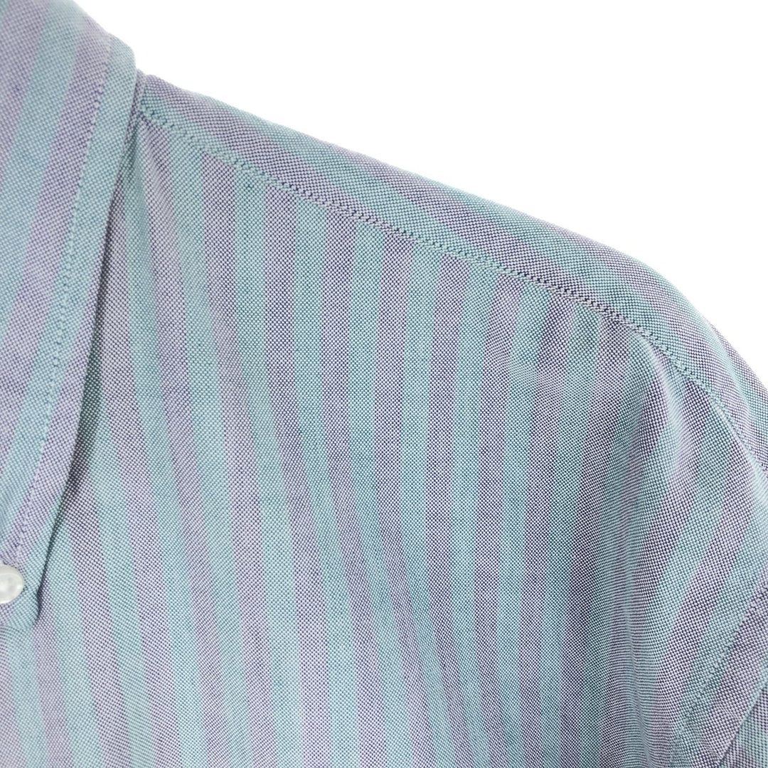 90'S LLBean Long Sleeve Button Down Striped Shirt Made in USA Men's XL Vintage /eaa442333