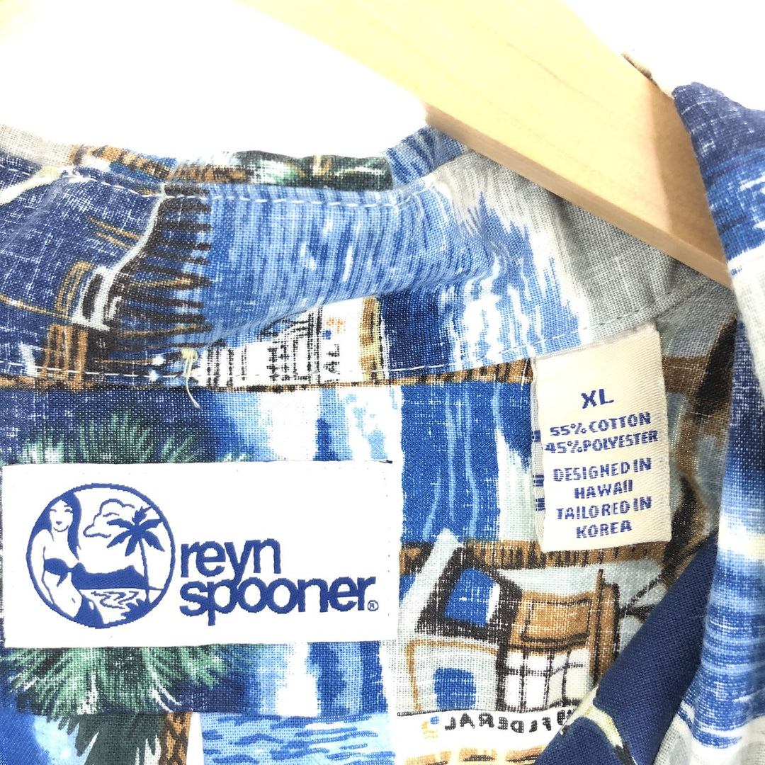 90'S Reyn Spooner Swimsuit Tag Bikini Tag All-Over Print Pullover Button-Down Aloha Shirt Men's XL Vintage /eaa442360