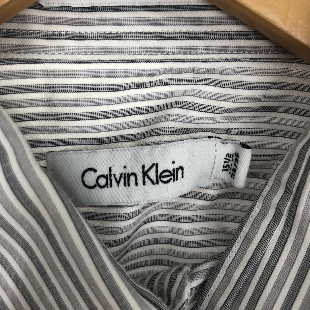 Calvin Klein Long Sleeve Cotton Striped Shirt Men's M /eaa442365