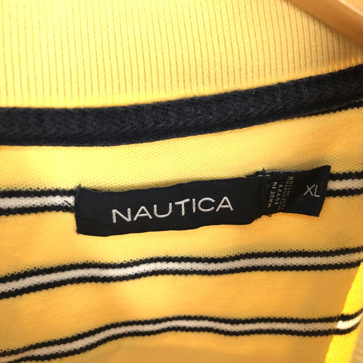 NAUTICA Short Sleeve Striped Polo Shirt Men's XL /eaa442413