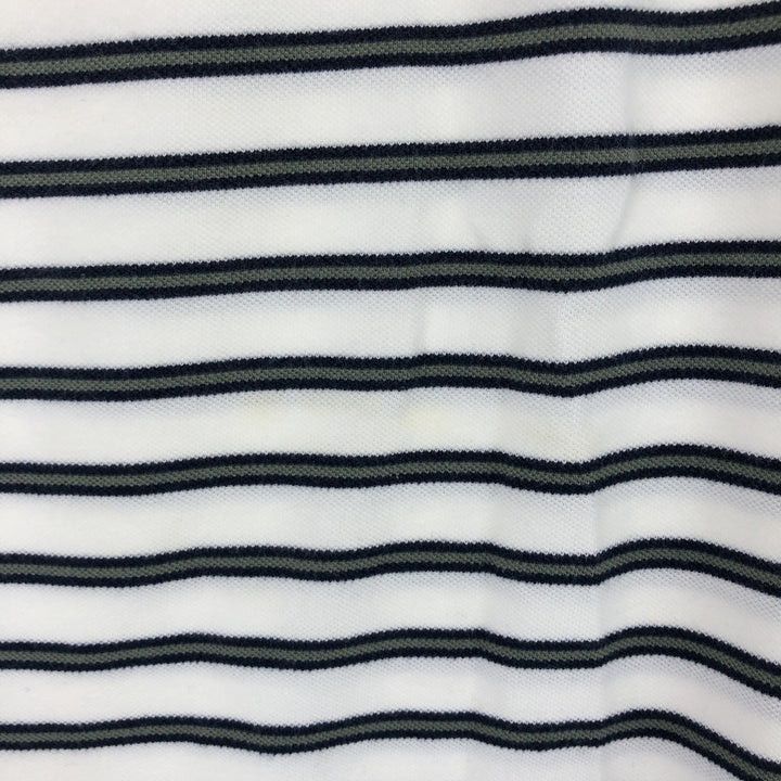 NAUTICA Short Sleeve Striped Polo Shirt Men's L /eaa442416