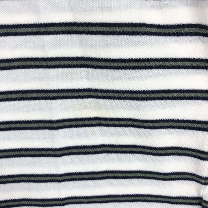 NAUTICA Short Sleeve Striped Polo Shirt Men's L /eaa442416