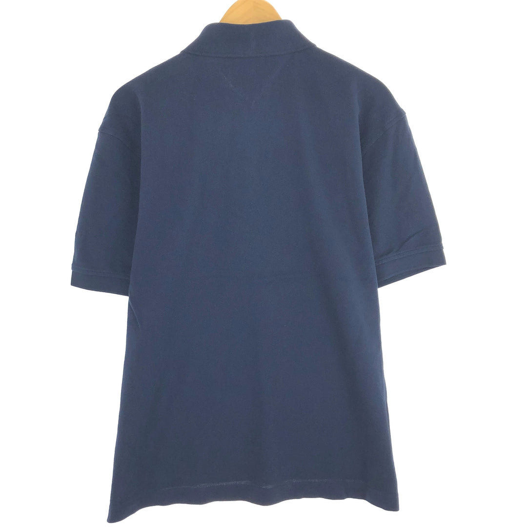 90'S Tommy Hilfiger short sleeve polo shirt men's XL vintage cotton navy blue type Vintage Second Hand