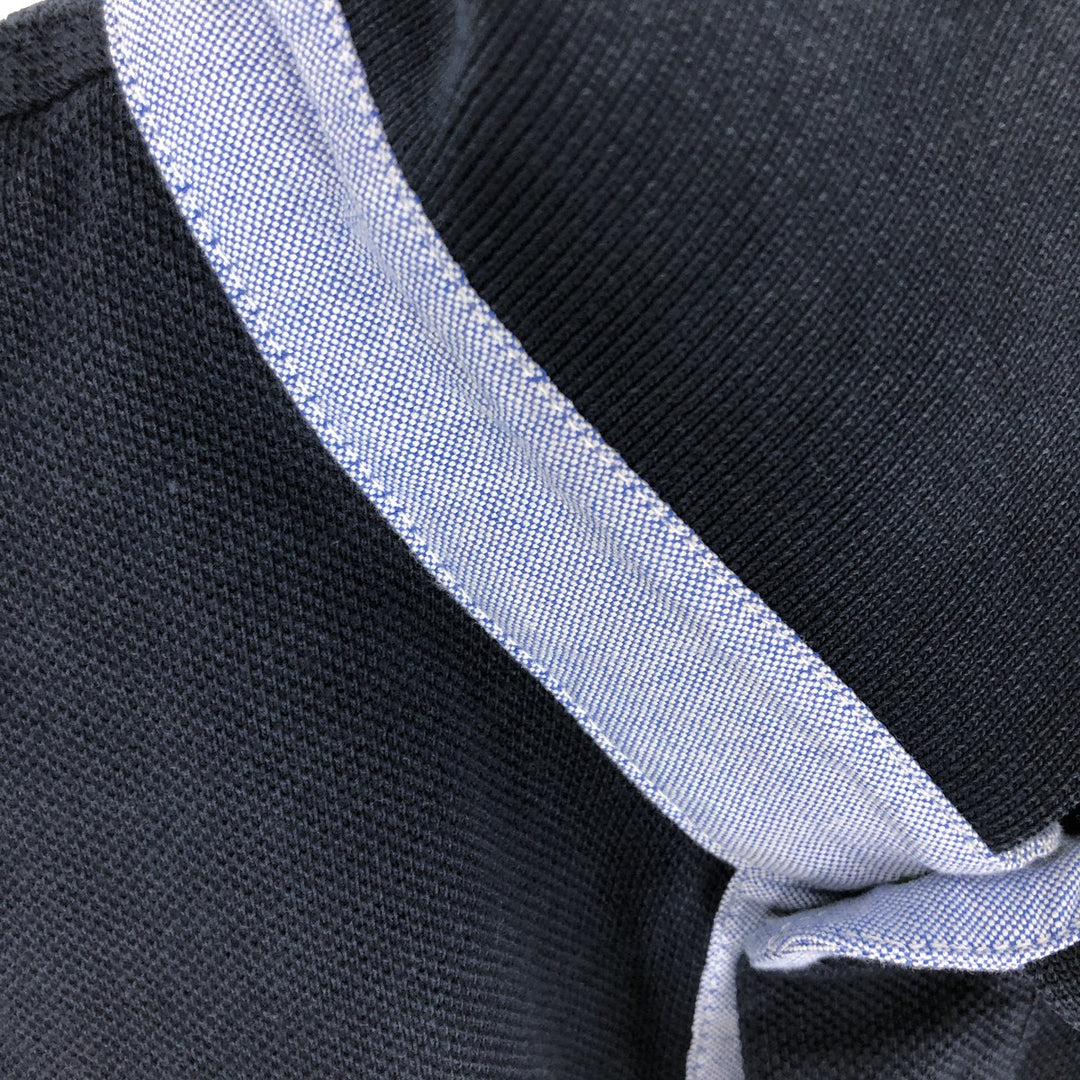 90'S Tommy Hilfiger short sleeve polo shirt men's XL vintage cotton navy blue type Vintage Second Hand