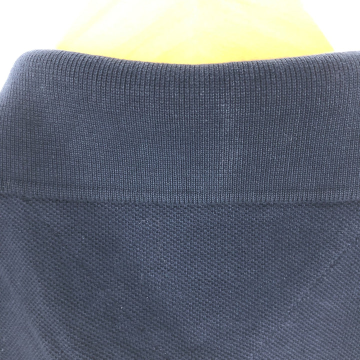 90'S Tommy Hilfiger short sleeve polo shirt men's XL vintage cotton navy blue type Vintage Second Hand