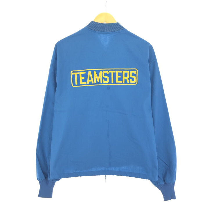60s-70'S SWINGSTER TEAMSTERS Racing Jacket Men's XL Vintage unclear turquoise blue Vintage Second Hand