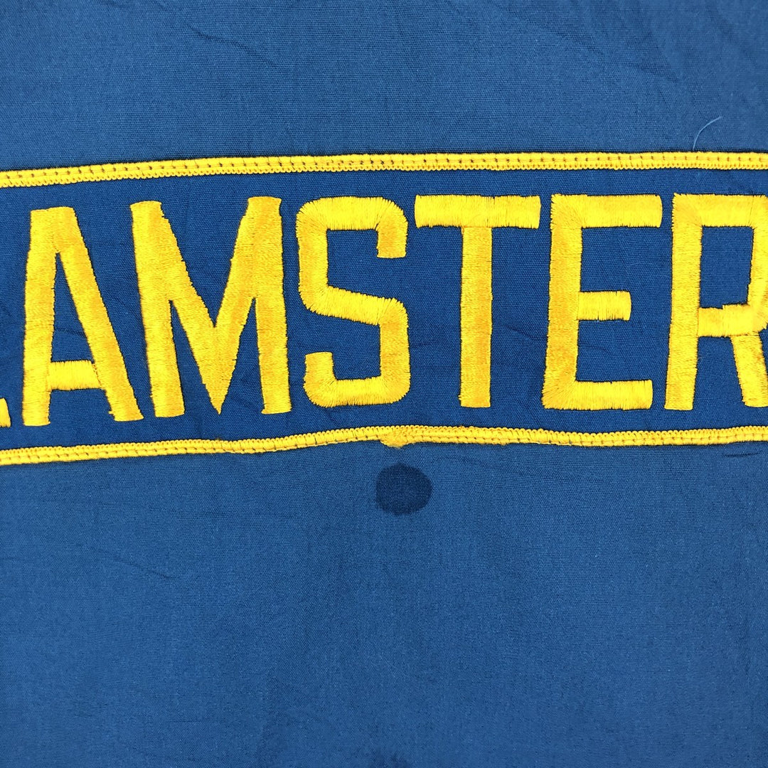 60s-70'S SWINGSTER TEAMSTERS Racing Jacket Men's XL Vintage unclear turquoise blue Vintage Second Hand