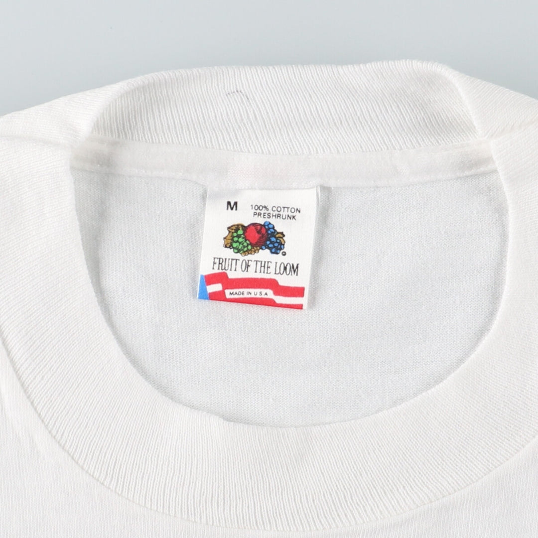 90'S Fruit of the Loom printed T-shirt, made in the USA, men's size M, vintage /eaa442548