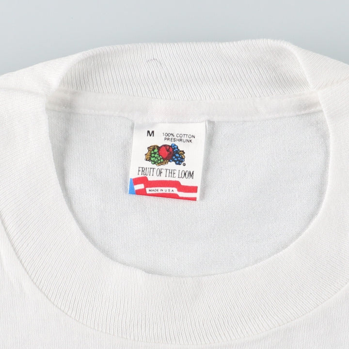 90'S Fruit of the Loom printed T-shirt, made in the USA, men's size M, vintage /eaa442548