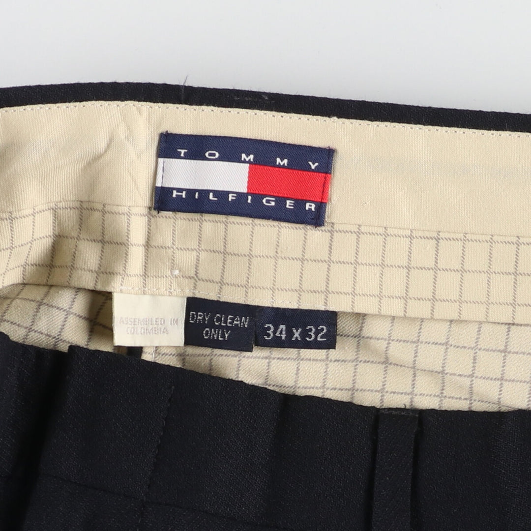 90'S Tommy Hilfiger Two-pleat slacks wide pants men's w34 vintage /eaa442587