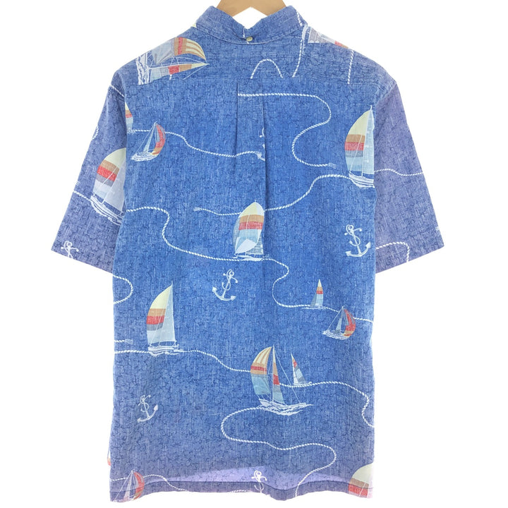 90'S Reyn Spooner Swimsuit Tag All-Over Print Pullover Button-Down Hawaiian Aloha Shirt Men's L Vintage /eaa442621