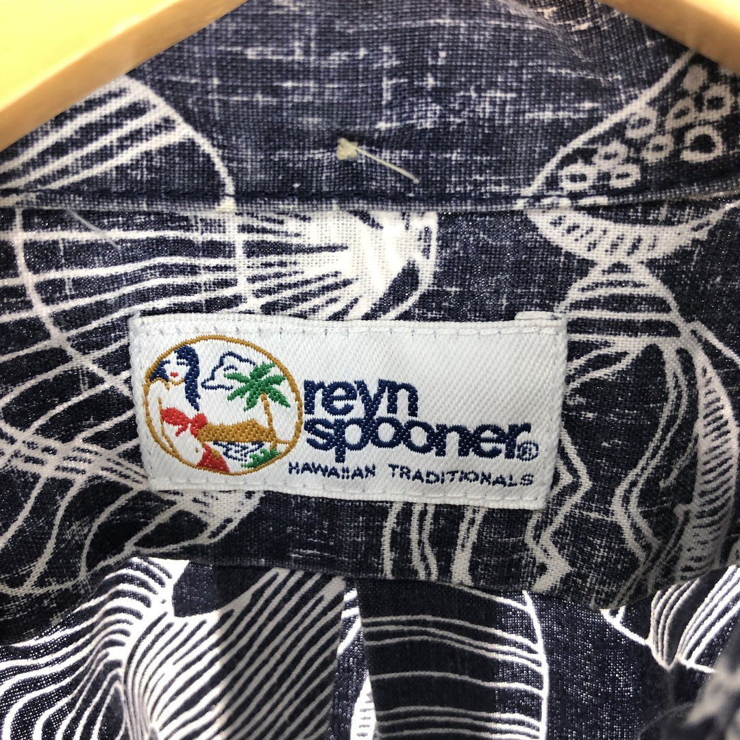 90'S Reyn Spooner Swimsuit Tag All-Over Print Pullover Button-Down Hawaiian Aloha Shirt Men's M Vintage /eaa442631