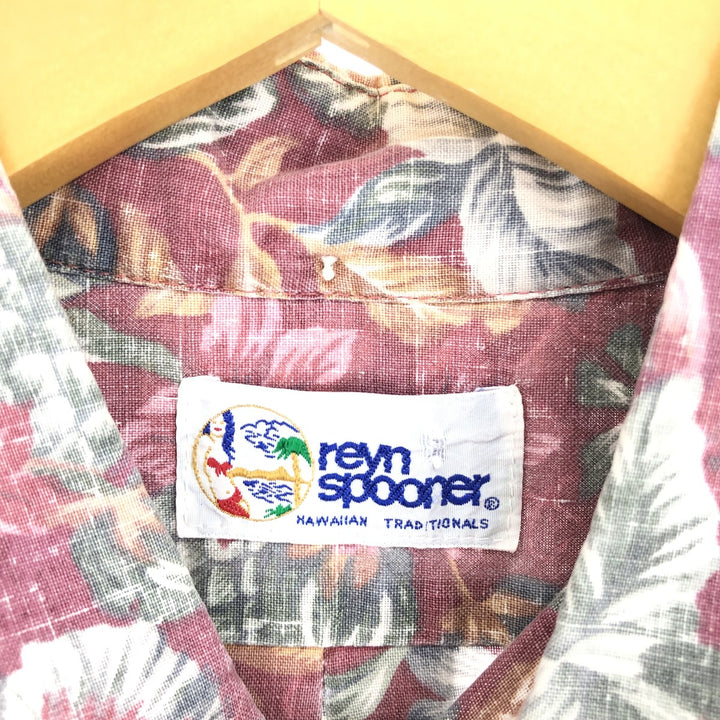 90'S Reyn Spooner Swimsuit Tag Bikini Tag All-Over Floral Button-Down Hawaiian Aloha Shirt Men's M Vintage /eaa442650