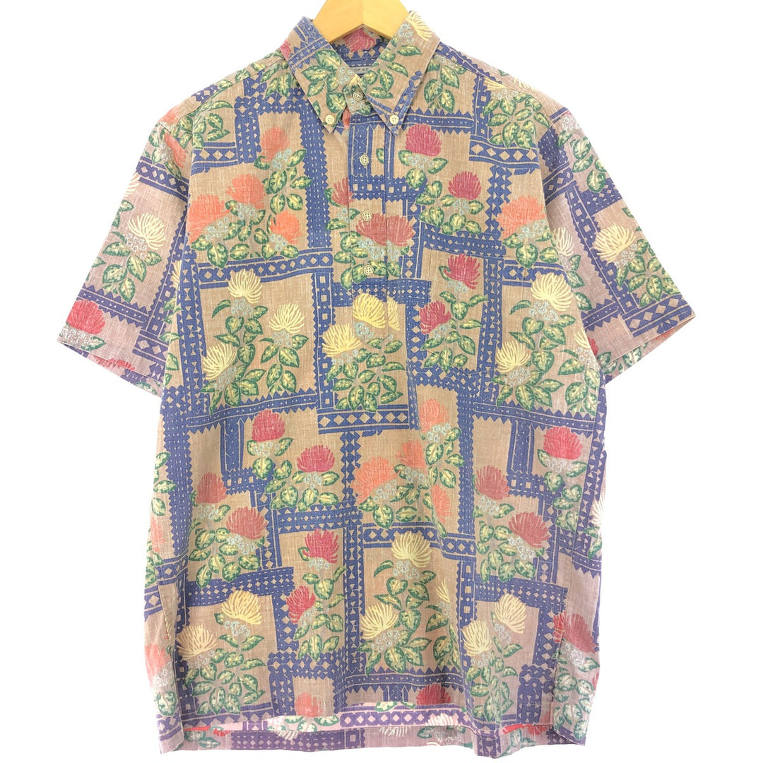 Reyn Spooner ART OF EDDY Y All-over Print Pullover Button-Down Hawaiian Aloha Shirt Men's S /eaa442698