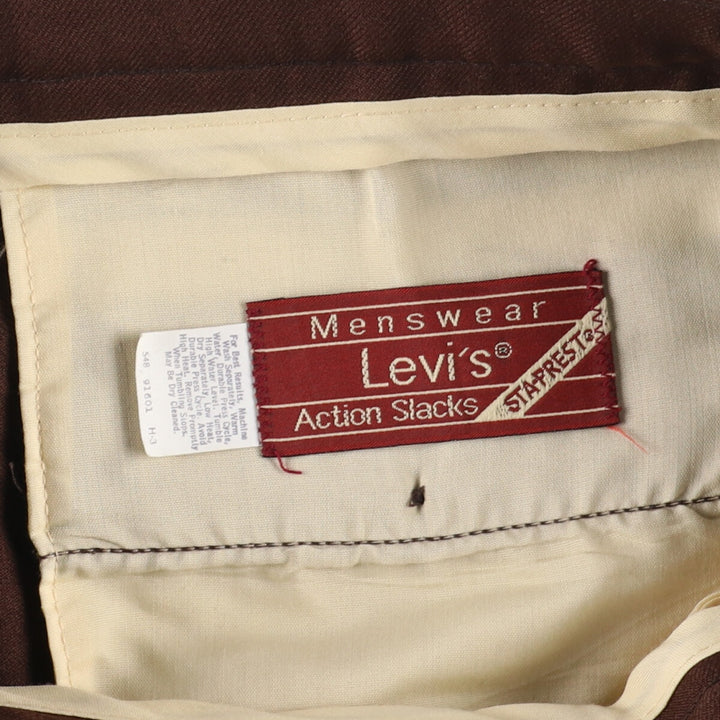 80's Levi's ACTION SLACKS STA-PREST Flared Pants Men's W31 Vintage /eaa442744