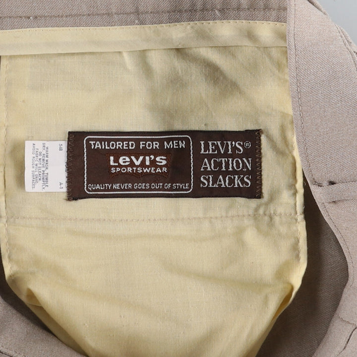 80's Levi's ACTION SLACKS STA-PREST Sta-Prest slacks pants men's w36 vintage /eaa442770