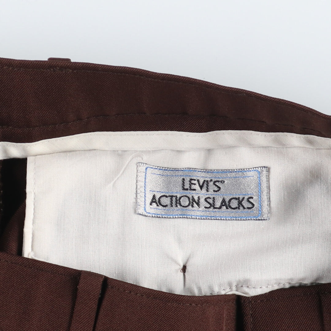 80's Levi's ACTION SLACKS STA-PREST Sta-Prest Slacks Pants Made in USA Men's W32 Vintage /eaa442771