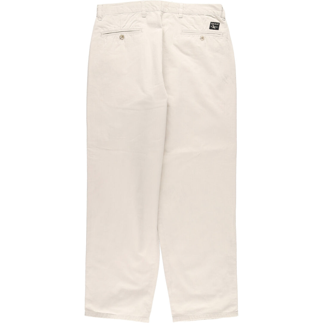 Eddie Bauer Relaxed Fit Chino Pants for Men, W35 cotton white type Vintage Second Hand