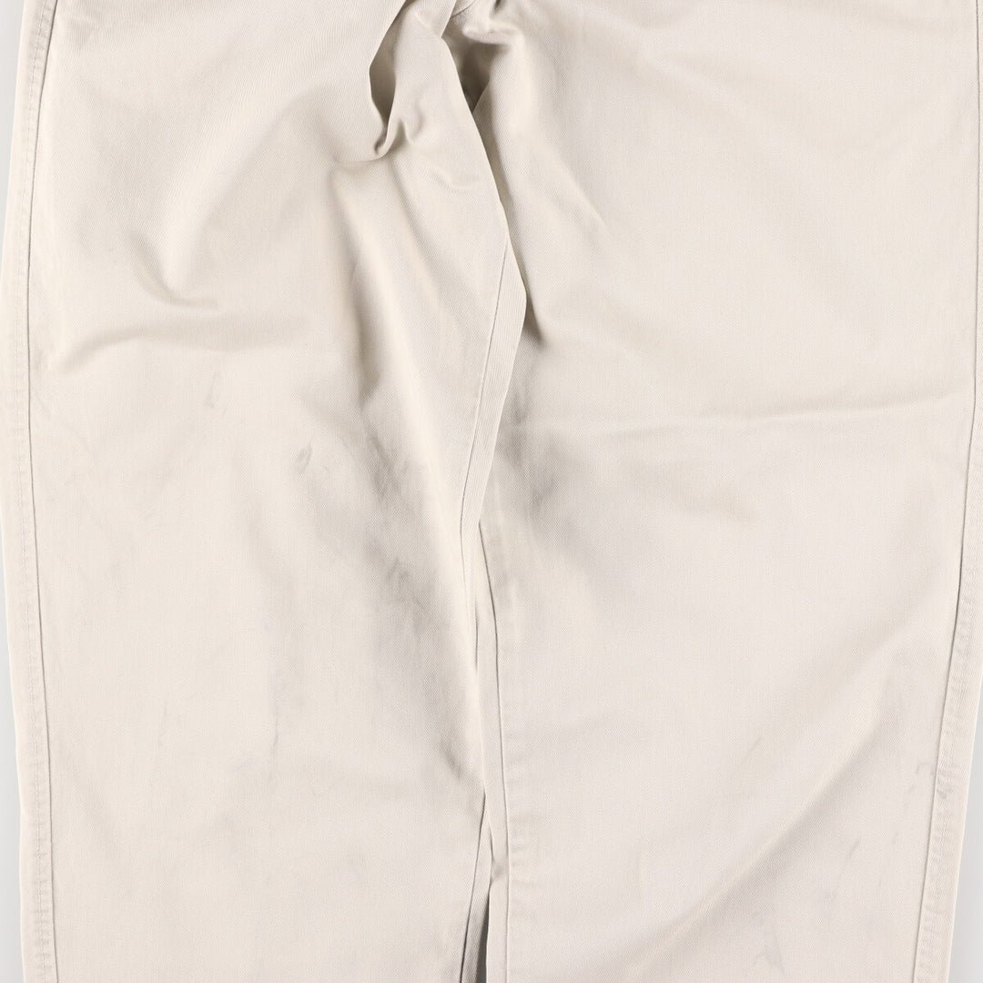 Eddie Bauer Relaxed Fit Chino Pants for Men, W35 cotton white type Vintage Second Hand