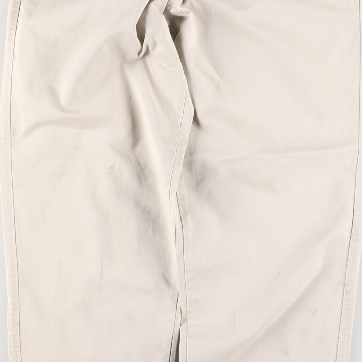 Eddie Bauer Relaxed Fit Chino Pants for Men, W35 cotton white type Vintage Second Hand