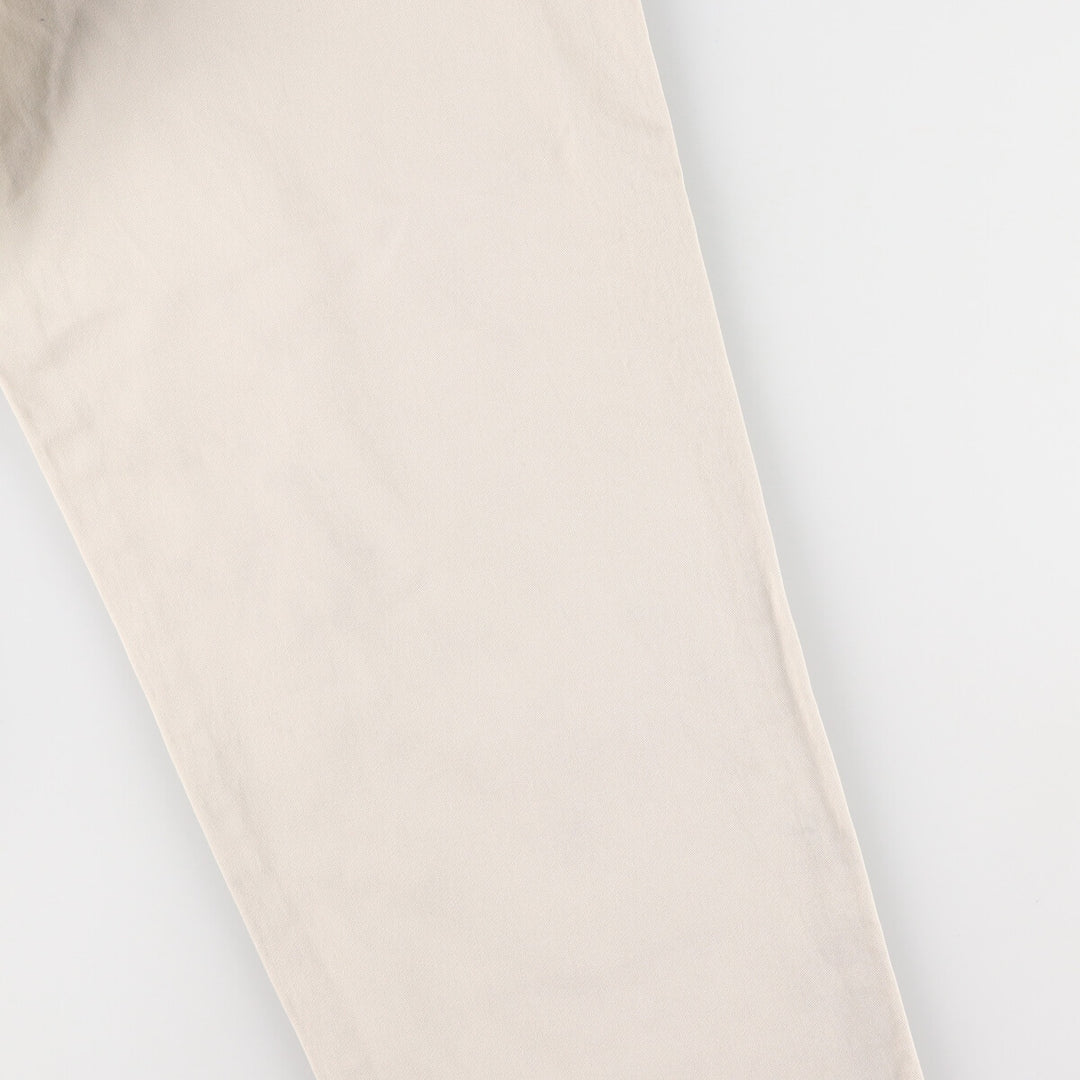 Eddie Bauer Relaxed Fit Chino Pants for Men, W35 cotton white type Vintage Second Hand
