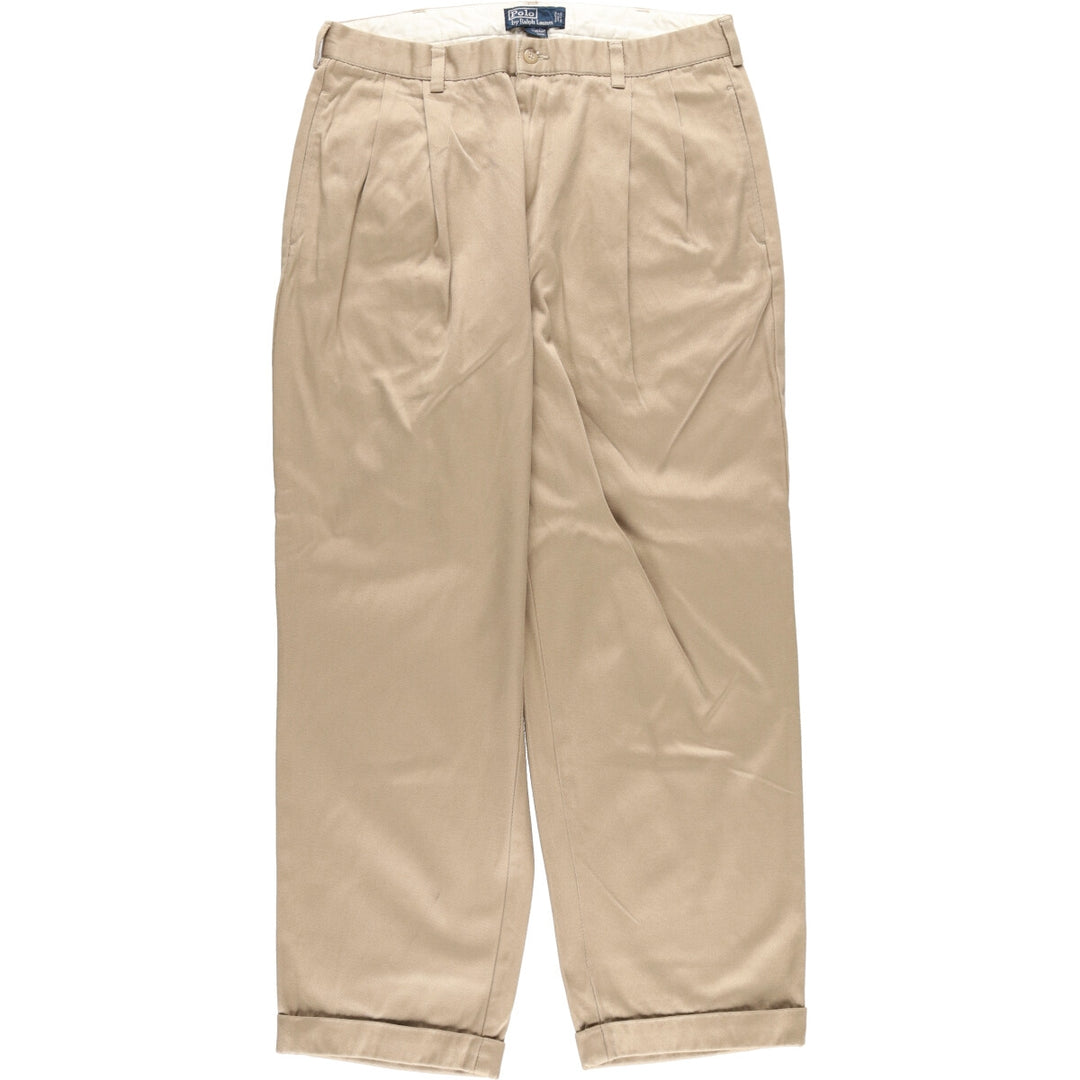 Ralph Lauren POLO by Ralph Lauren HAMMOND PANT, two-pleat chino pants, men's size W34 / eaa442790